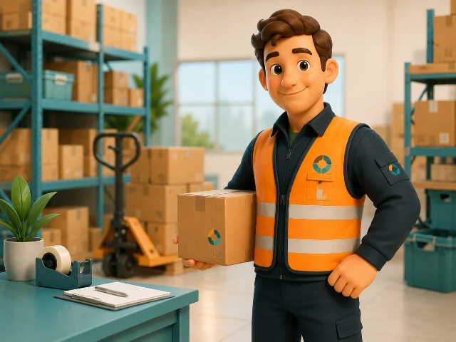 Allo als magazijnmedewerker